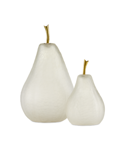 Currey & Co. Glass Pear Set of 2 1200-0641