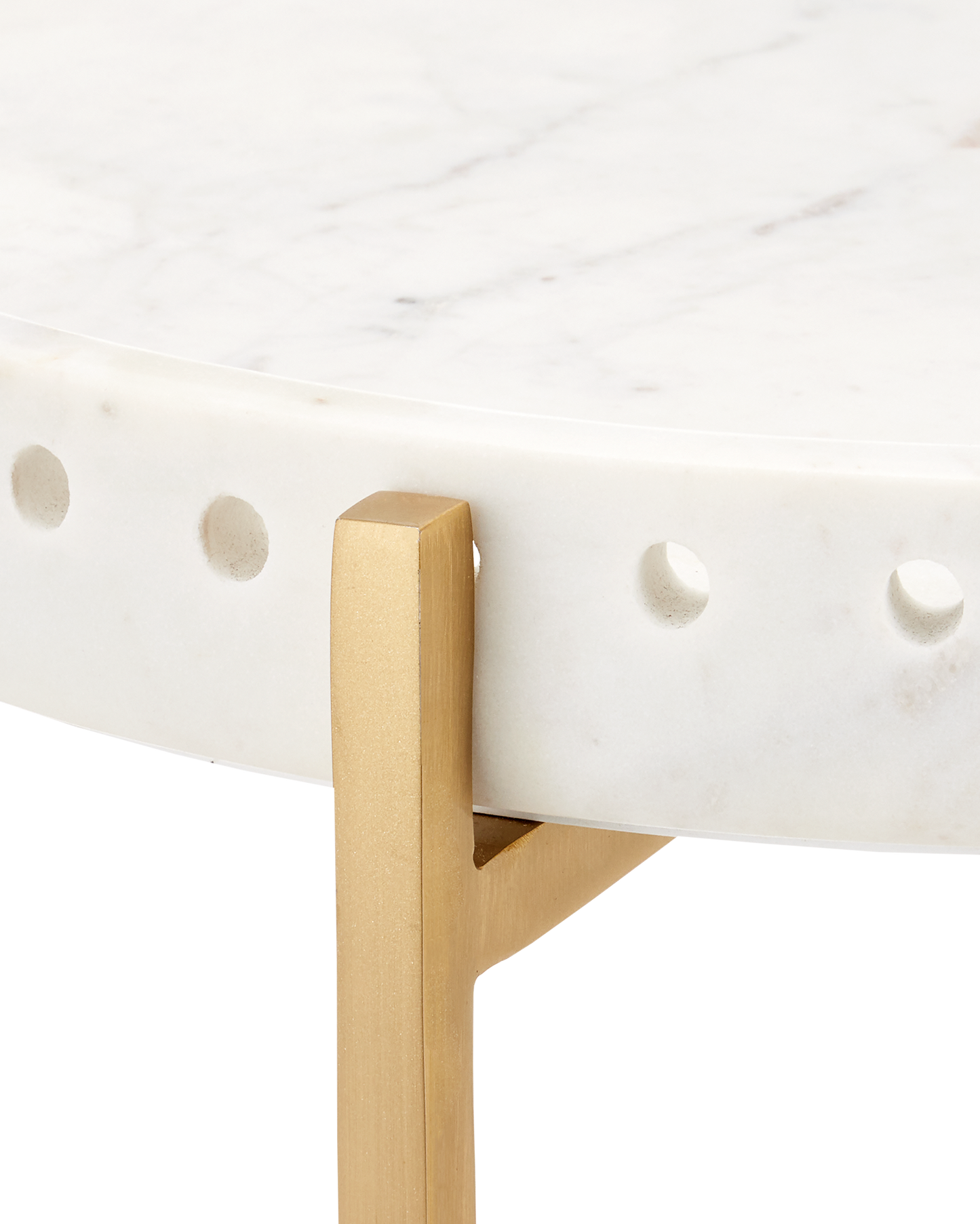 Currey & Co. Freya Marble Accent Table 4000-0146