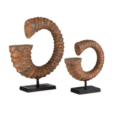 Currey & Co. Faux Horn Set of 2 1200-0769