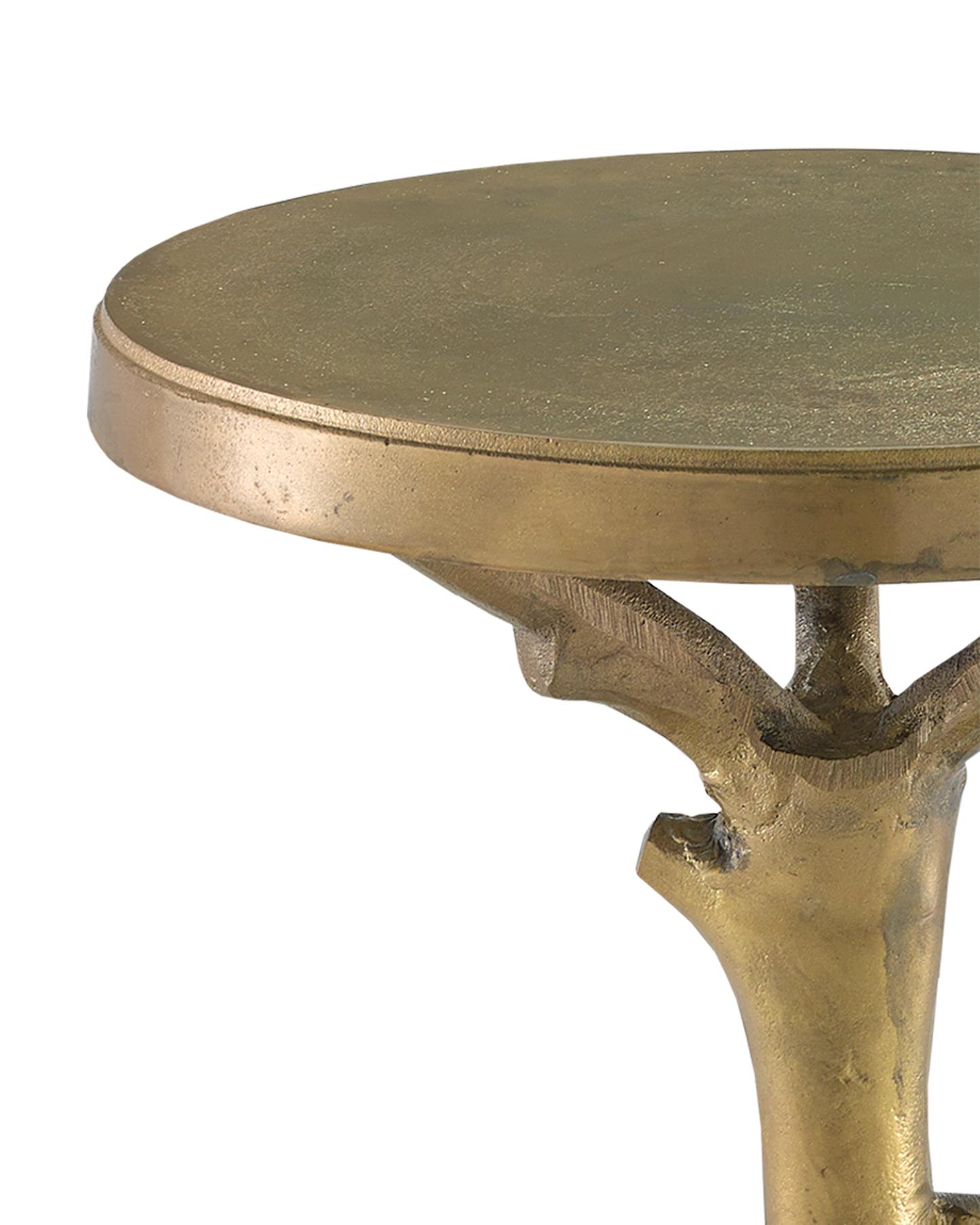 Currey & Co. Jada Brass Accent Table 4000-0117