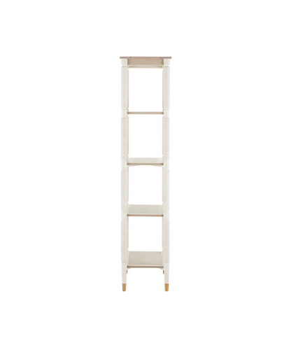 Currey & Co. Aster White Etagere 3000-0203