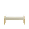 Currey & Co. Genevieve Gold Bench, Sequin Gold Dust 7000-1042