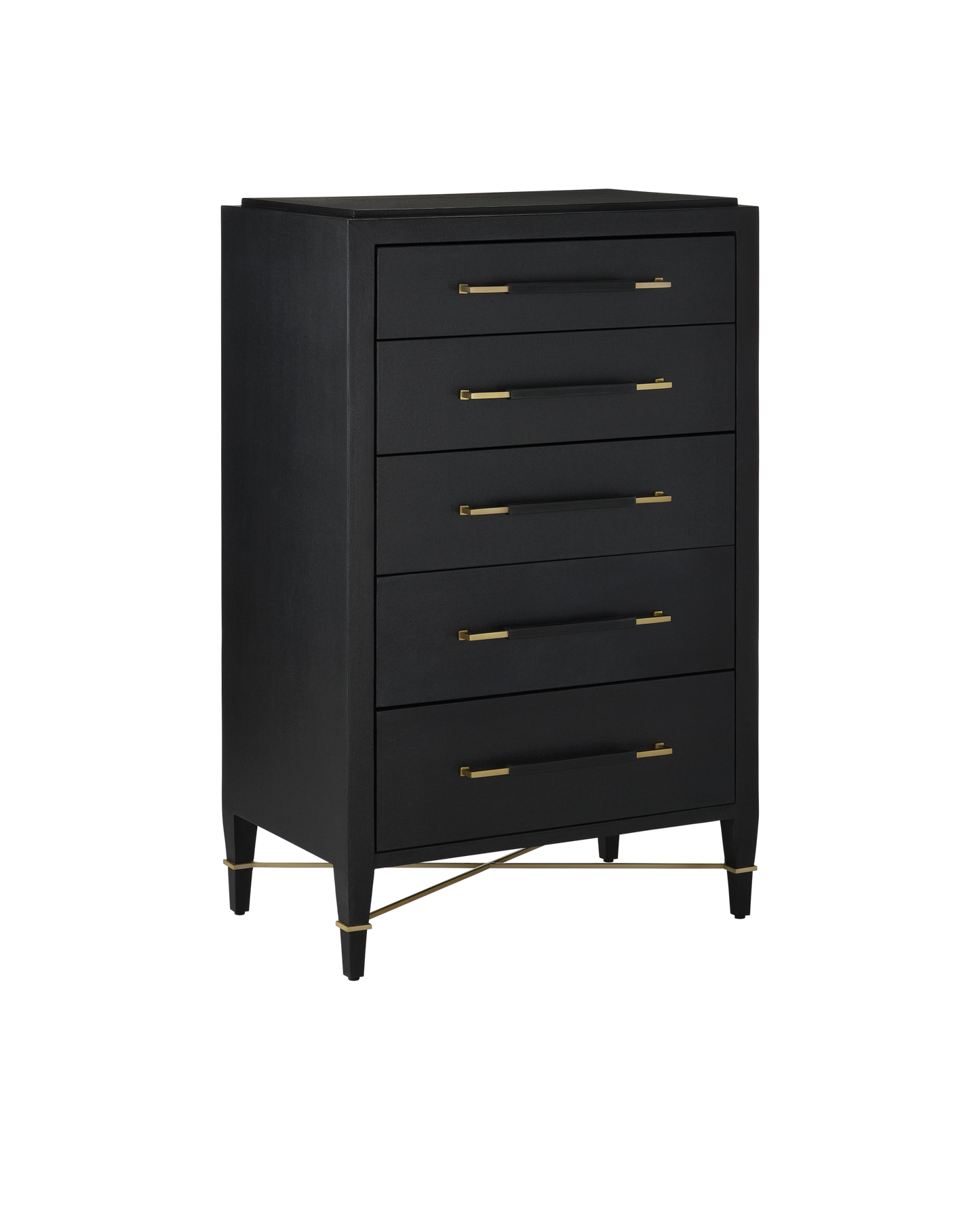 Currey & Co. Verona Black Five-Drawer Chest 3000-0248