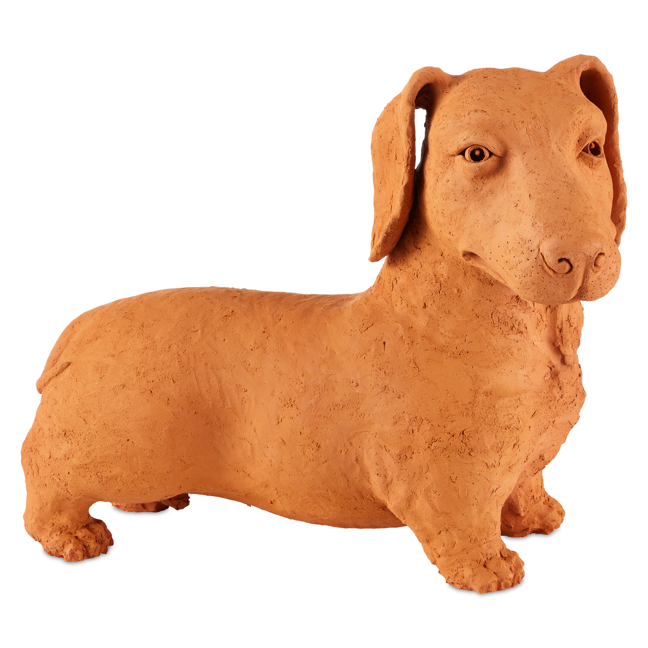 Currey & Co. 15.75" Terracotta Rocky the Teckel 1200-0834