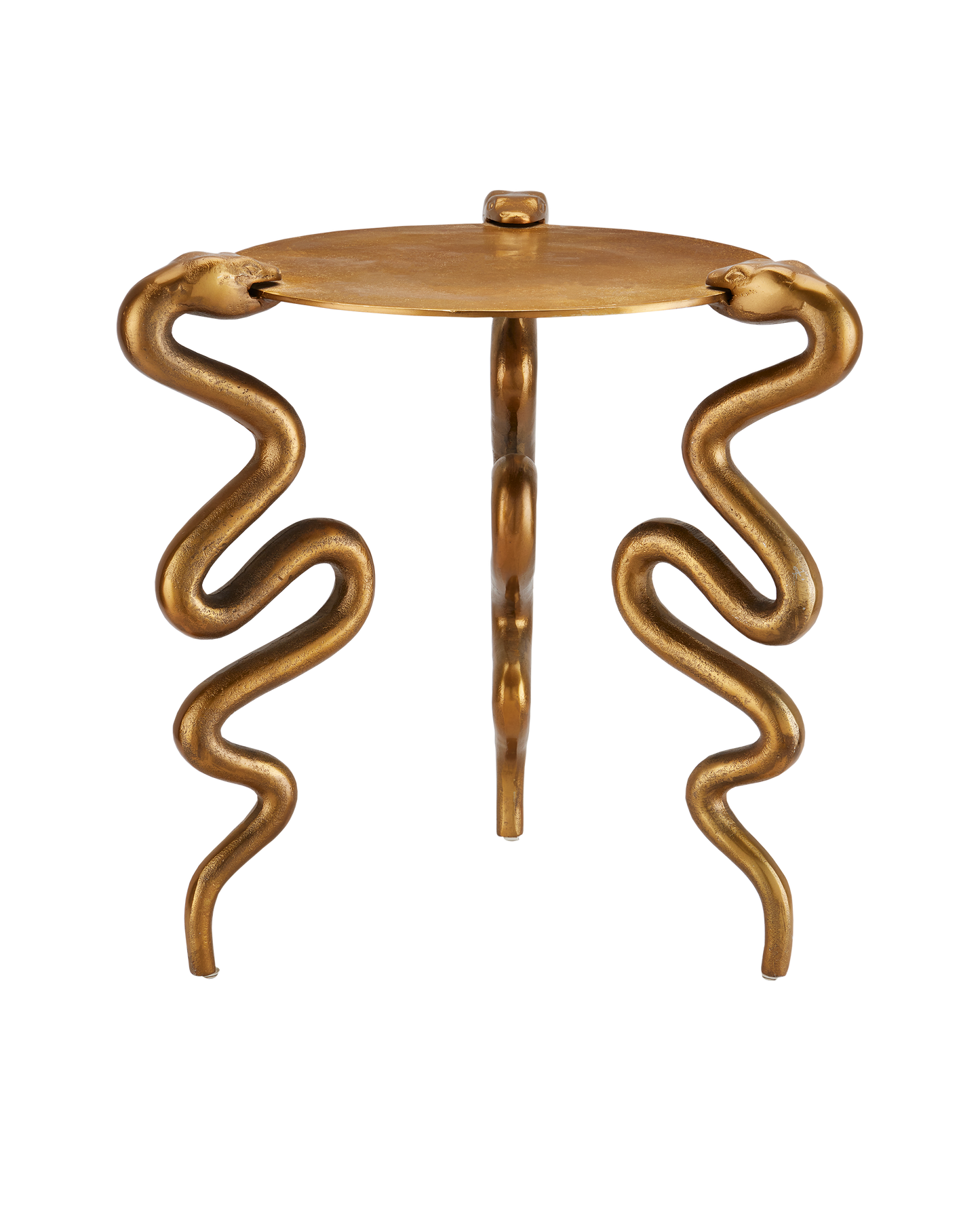 Currey & Co. Serpent Brass Accent Table 4000-0140