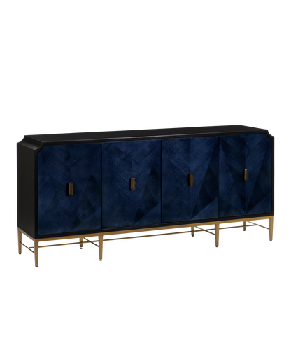 Currey & Co. Kallista Blue Credenza 3000-0247