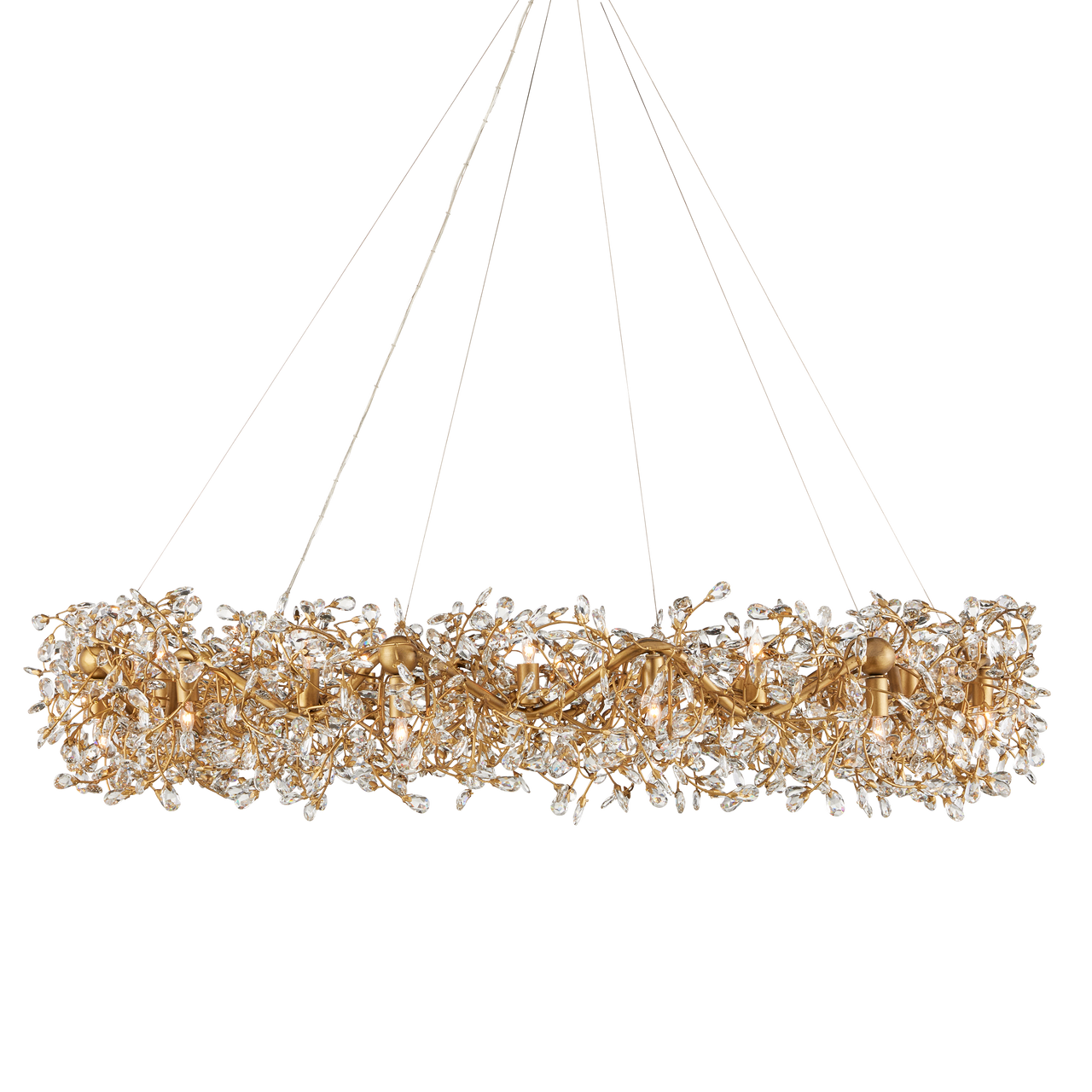 Currey & Co. Crystal Bud Grande Ring Chandelier 9000-1136