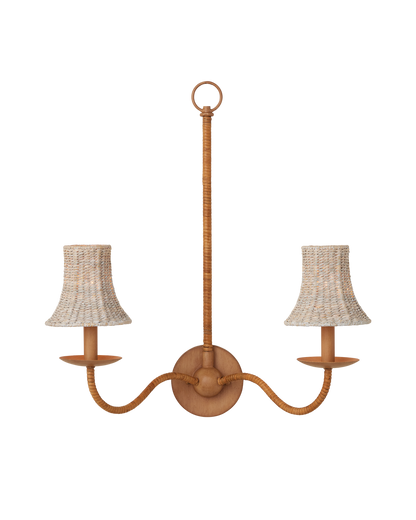 Currey & Co. Bell Whitewashed Chandelier Shade 0900-0040