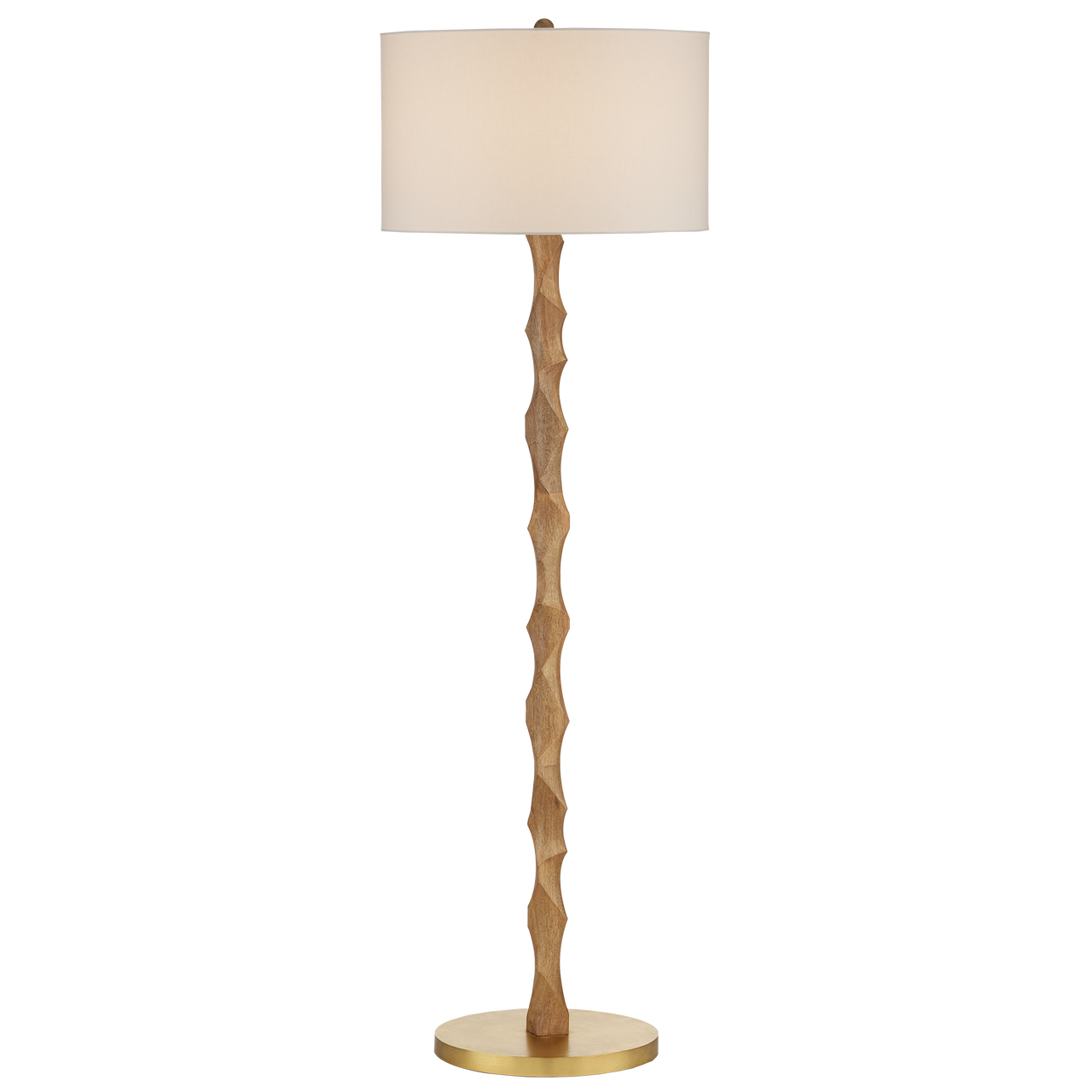 Currey & Co. 64" Sunbird Wood Floor Lamp 8000-0135