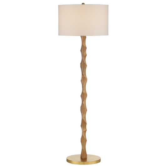 Currey & Co. 64" Sunbird Wood Floor Lamp 8000-0135