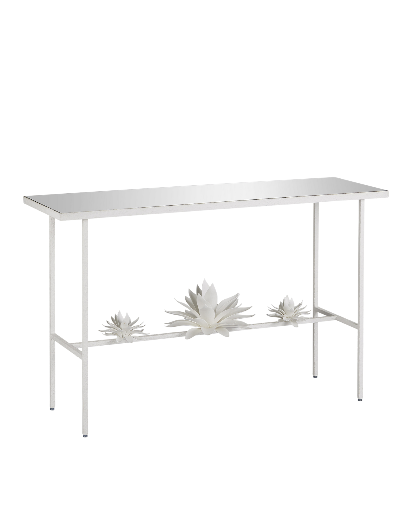 Currey & Co. Sisalana White Console Table 4000-0167