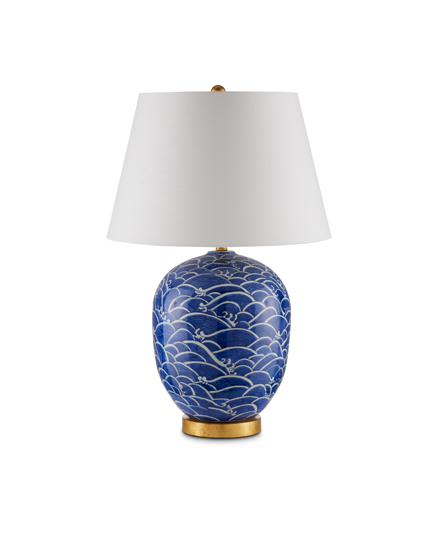 Currey & Co. Nami Blue Table Lamp 6000-0842