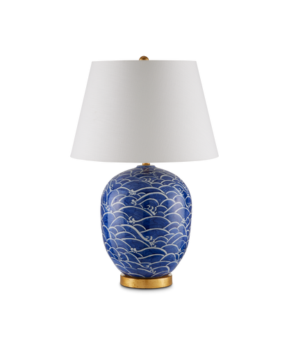 Currey & Co. Nami Blue Table Lamp 6000-0842