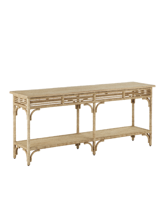 Currey & Co. Olisa Large Rope Console Table 3000-0246