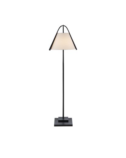 Currey & Co. Frey Black Floor Lamp 8000-0122