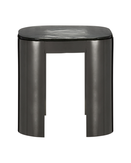 Currey & Co. Sev Graphite Accent Table 4000-0160