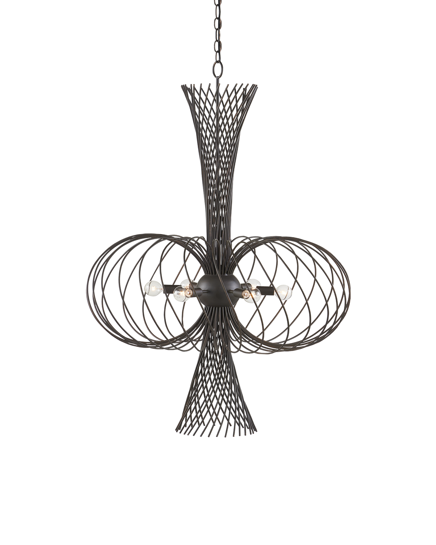 Currey & Co. Akio Bronze Chandelier 9000-0963