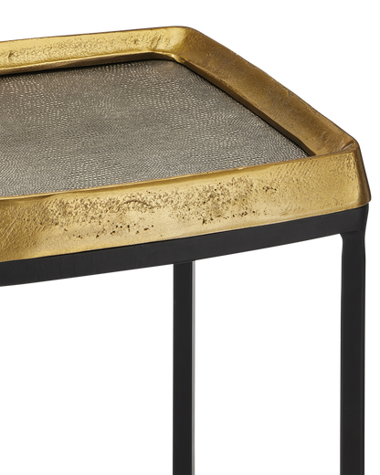 Currey & Co. Tanay Brass Accent Table 4000-0149