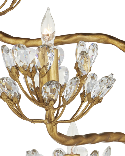 Currey & Co. Agave Americana Gold Floor Lamp 8000-0045