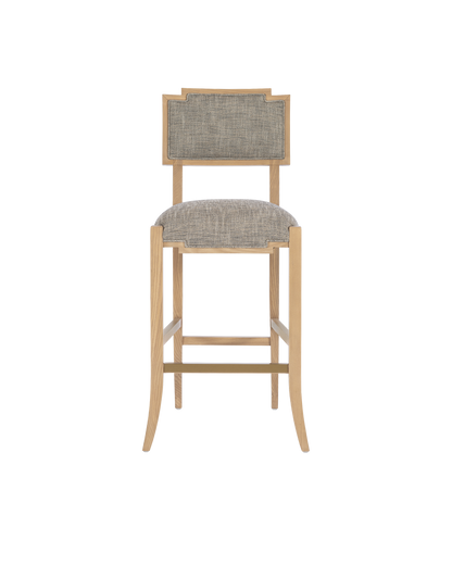 Currey & Co. Melanie Blonde Bar Stool, Liller Tortoise 7000-1012