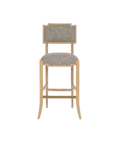 Currey & Co. Melanie Blonde Bar Stool, Liller Tortoise 7000-1012