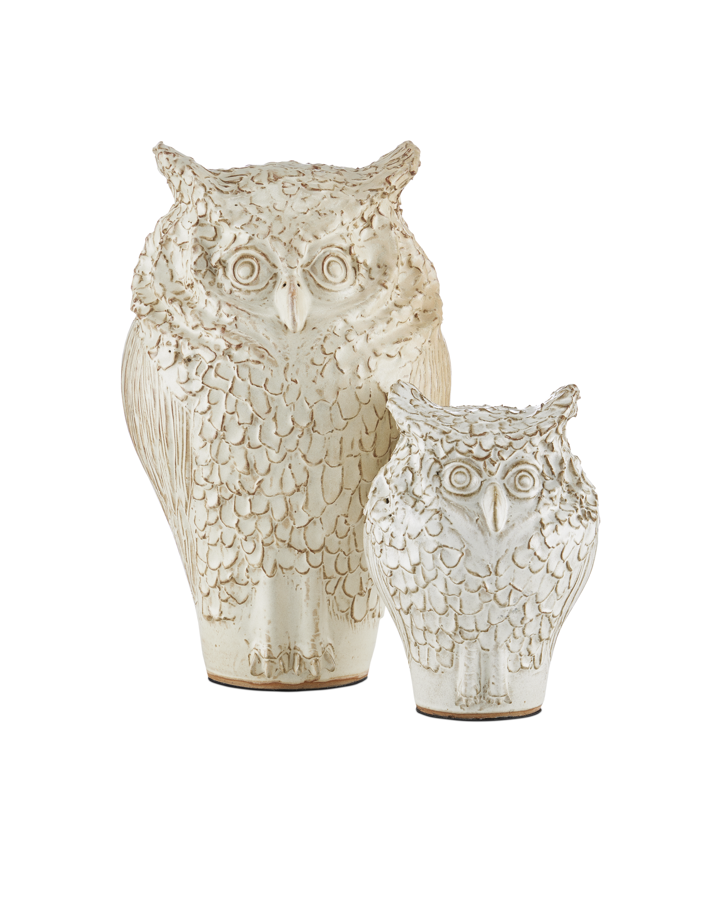 Currey & Co. Minerva Medium White Owl 1200-0624