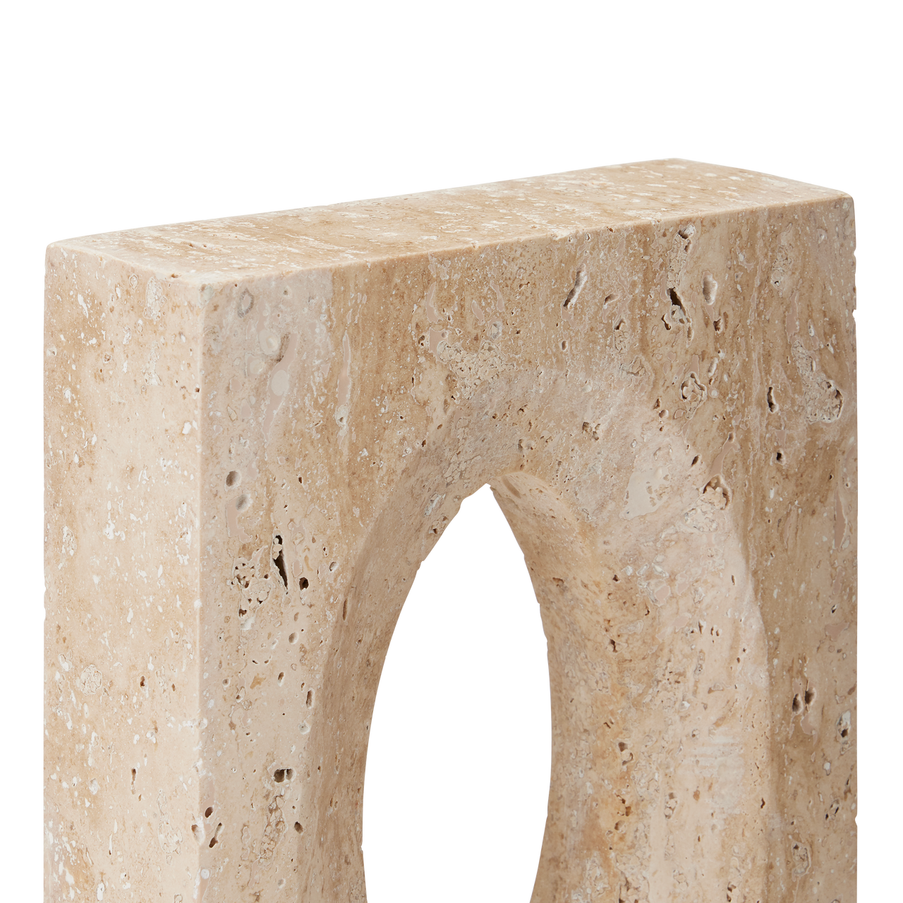 Currey & Co. Demi Travertine Bookends Set of 2 1200-0774