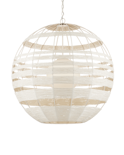 Currey & Co. Lapsley White Orb Chandelier 9000-0835