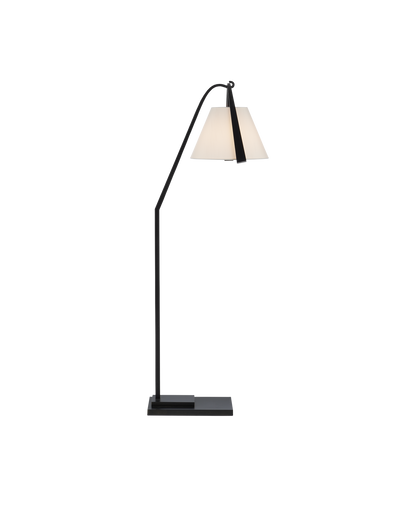 Currey & Co. Frey Black Floor Lamp 8000-0122