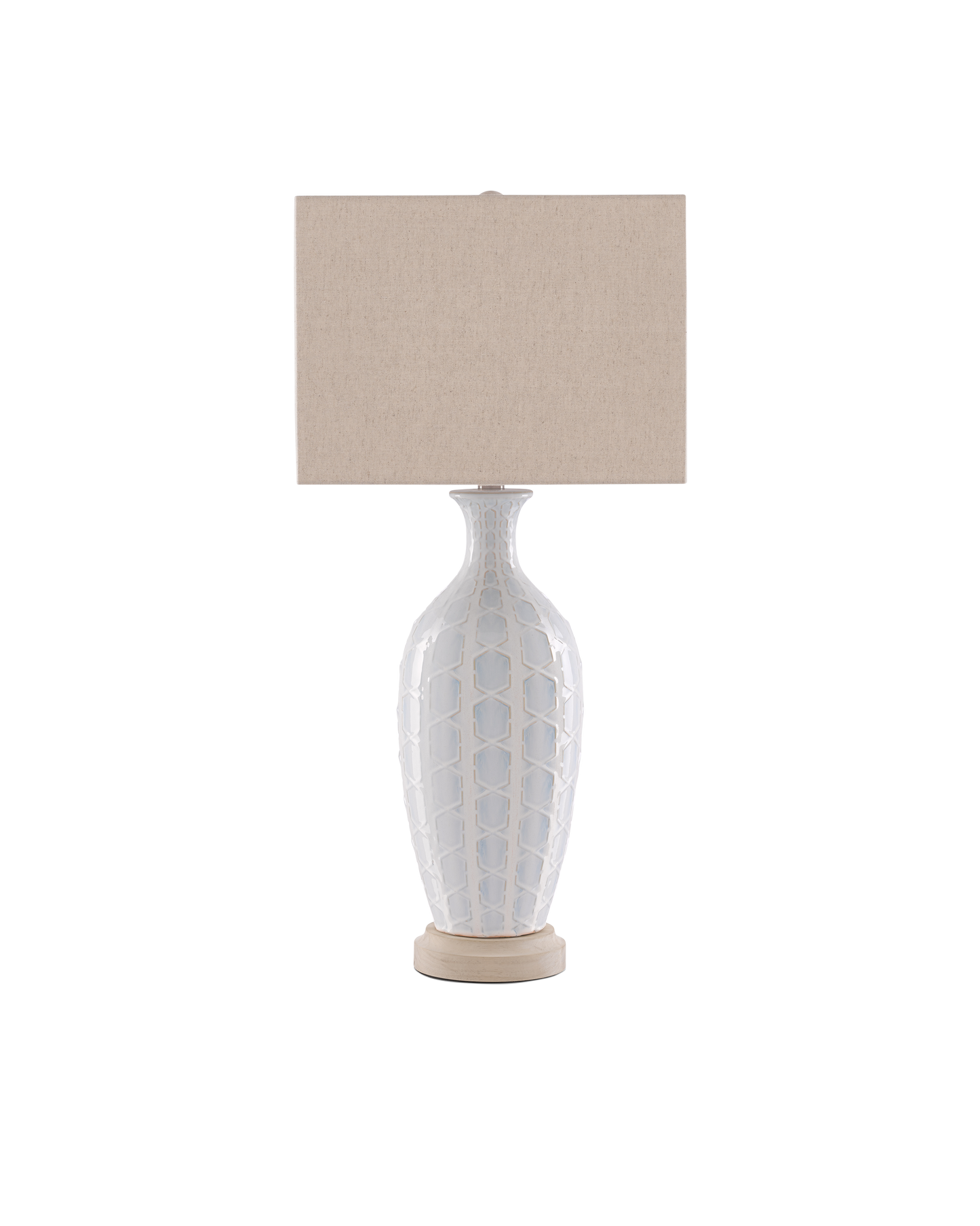 Currey & Co. Saraband White Table Lamp 6000-0517