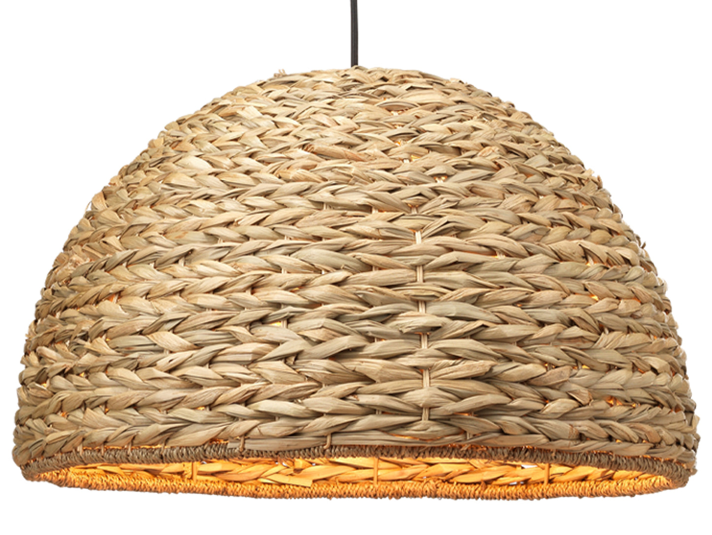 Jamie Young Shoreline Pendant in Natural Seagrass 5SHOR-PENA