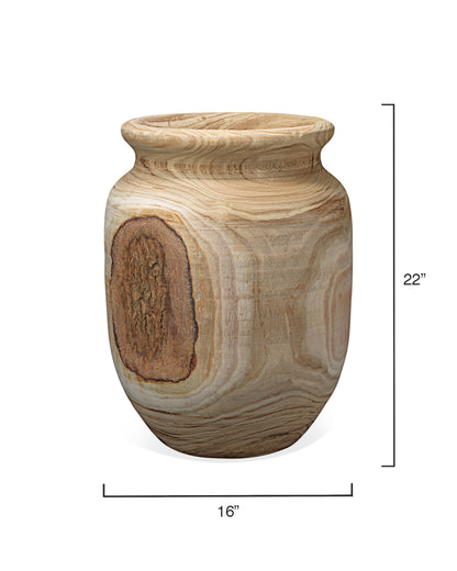 Jamie Young Topanga Wooden Vase in Natural Wood 7TOPA-VAWD