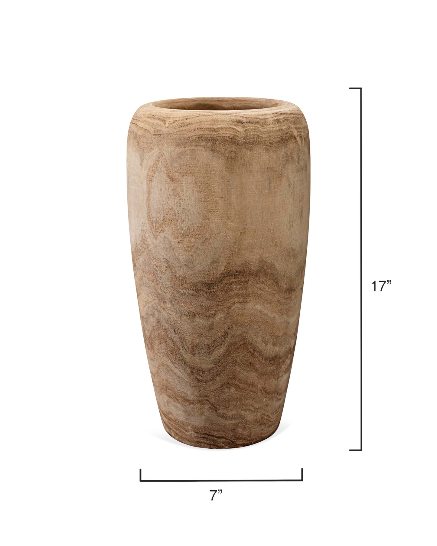 Jamie Young Ojai Wooden Vase 7OJAI-SMWD