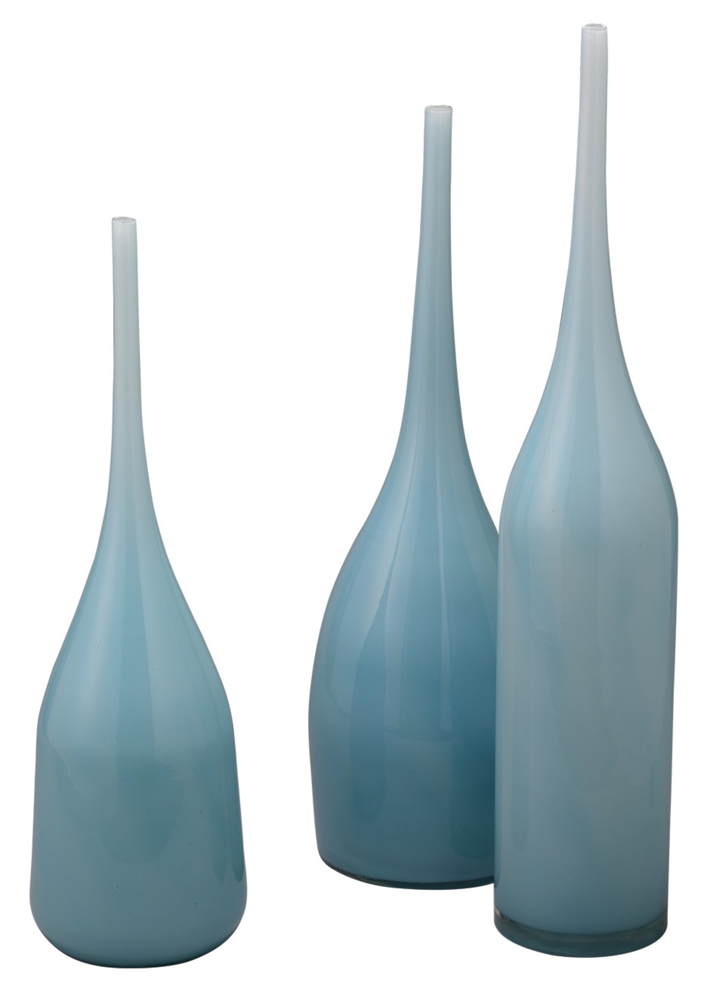 Jamie Young Pixie Decorative Vases in Periwinkle Blue Glass (set of 3) 7PIXI-VAPW