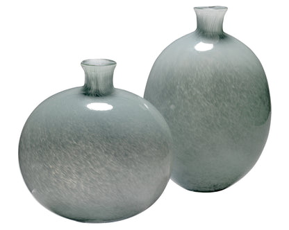 Jamie Young Minx Decorative Vases in Grey Glass (set of 2) 7MINX-VAGR