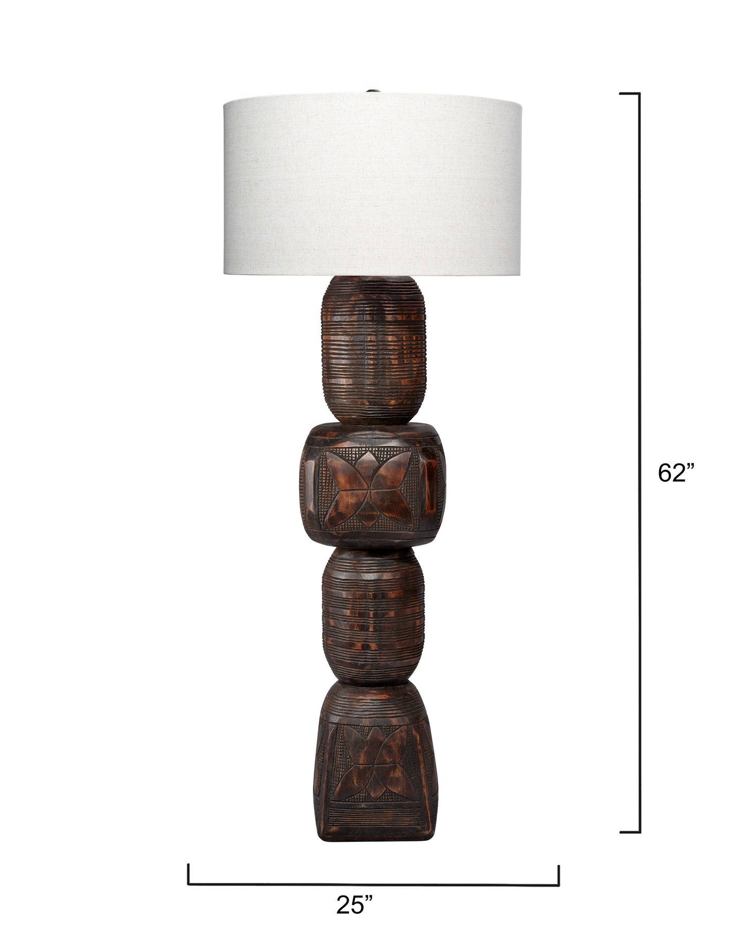 Jamie Young Totem Floor Lamp 1TOTE-FLDK