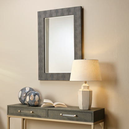 Lily Lifestyle  Structure Shagreen Rectangle Mirror, Grey LS6STRURECGR