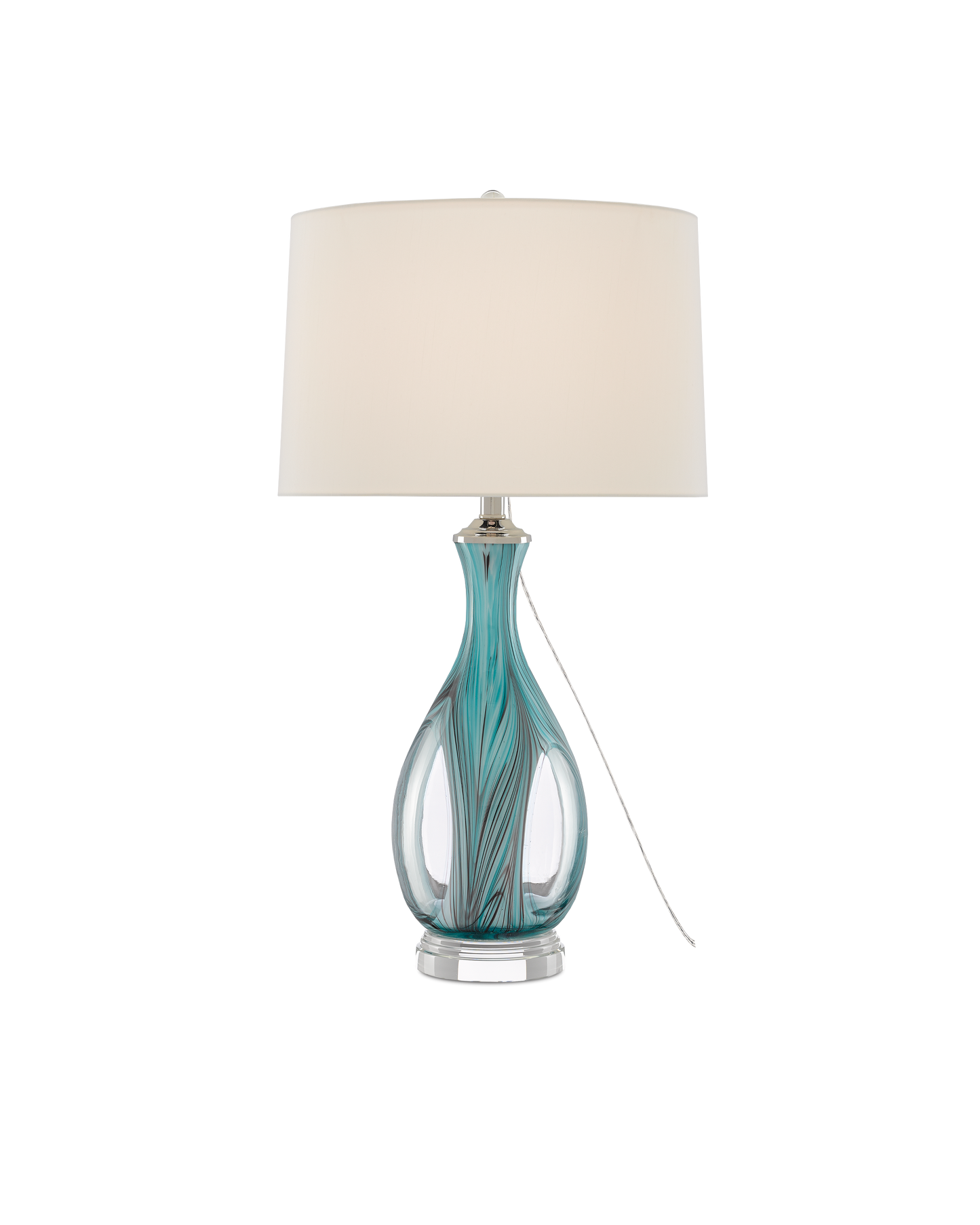 Currey & Co. Eudoxia Blue Table Lamp 6000-0520