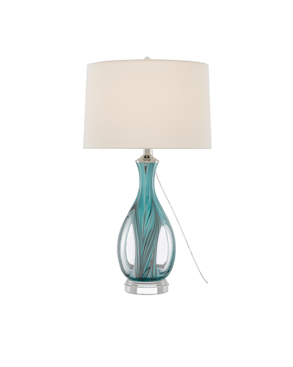 Currey & Co. Eudoxia Blue Table Lamp 6000-0520