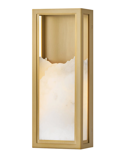 Fredrick Ramond Veleta Large Single Light Sconce in Lacquered Brass FR41530LCB