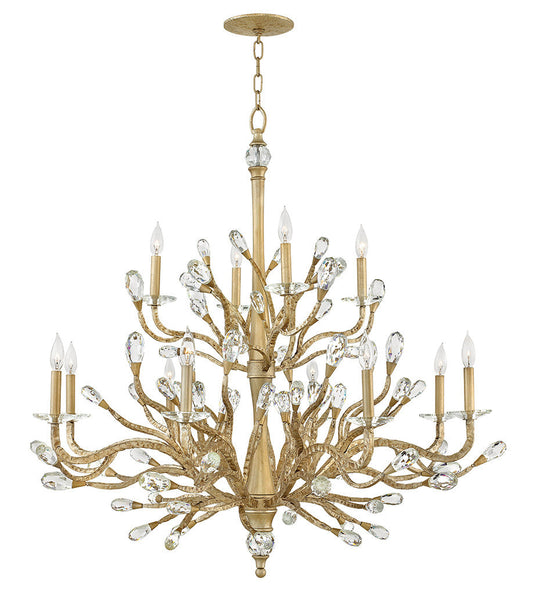 Fredrick Ramond Lighting Eve Extra Large Two Tier Champagne Gold FR46810CPG