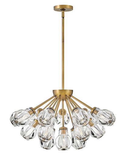 Fredrick Ramond Lighting Elise Large Convertible Pendant Heritage Brass FR46956HBR