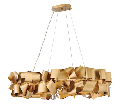 Fredrick Ramond Lighting Delfina Six Light Linear Deluxe Gold FR48605DXG