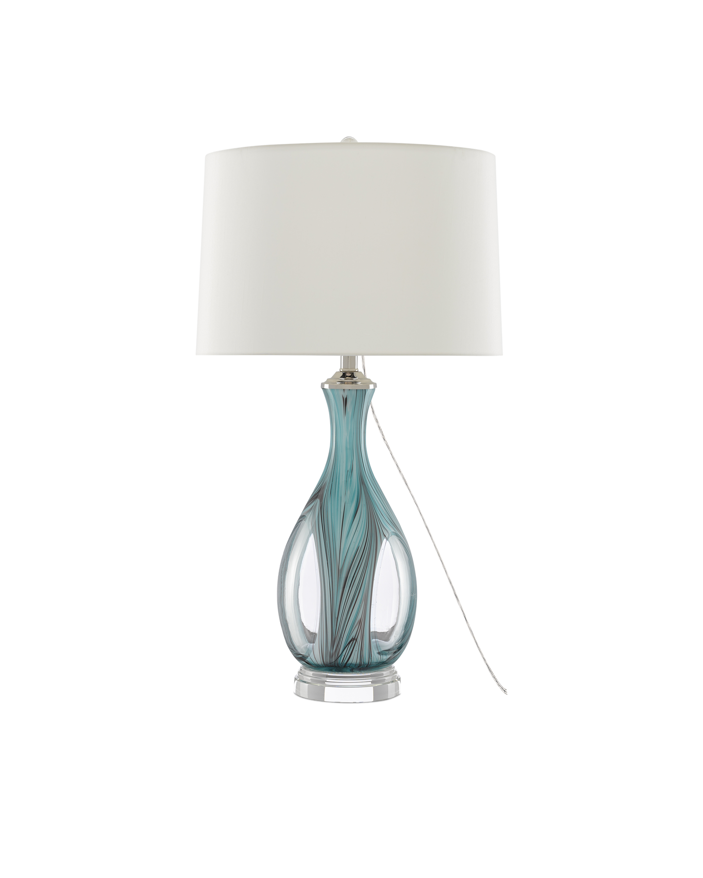 Currey & Co. Eudoxia Blue Table Lamp 6000-0520