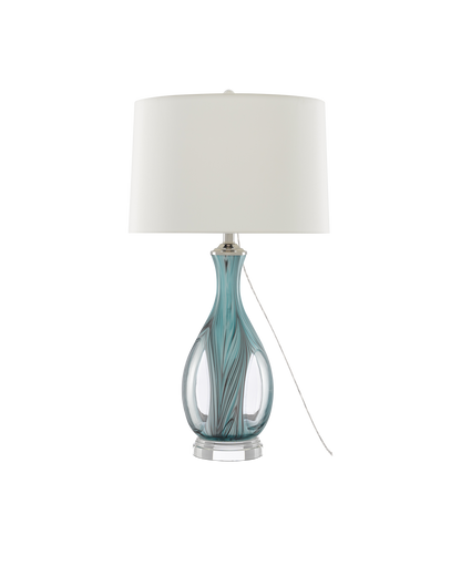 Currey & Co. Eudoxia Blue Table Lamp 6000-0520