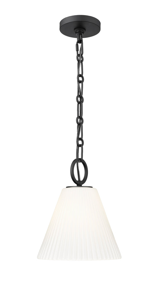 Alaric 1 Light Pendant in Matte Black 3042P10-MB