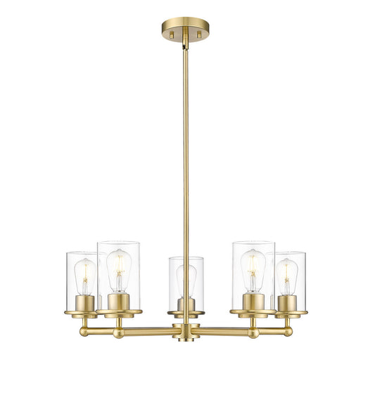 Z-LITE Thayer 5 Light Chandelier in Luxe Gold 742-5LG