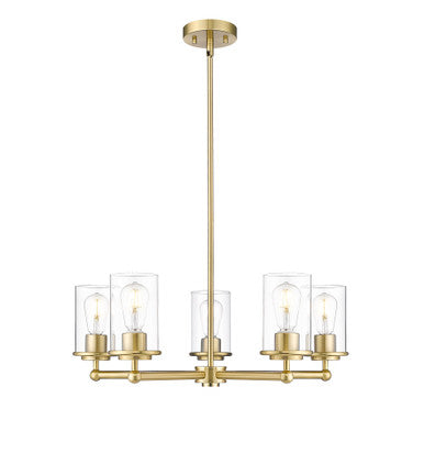 Z-Lite Thayer 5 Light Chandelier in Luxe Gold 742-5LG