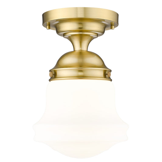 Z-LITE Vaughn 1 Light Flush Mount in Luxe Gold 735F10-LG