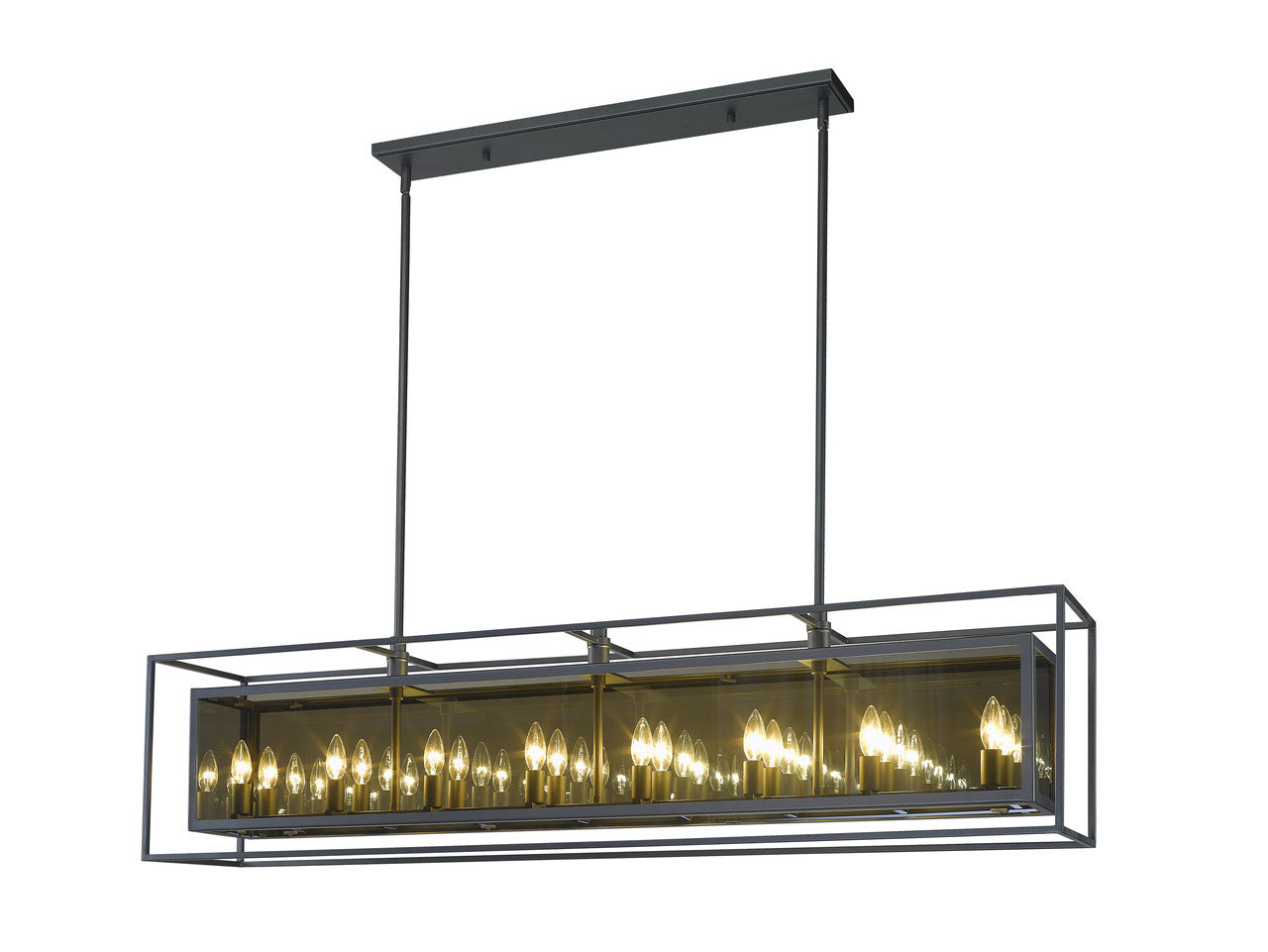 Z-Lite Infinity Chandelier in Misty Charcoal 802-56L-MC